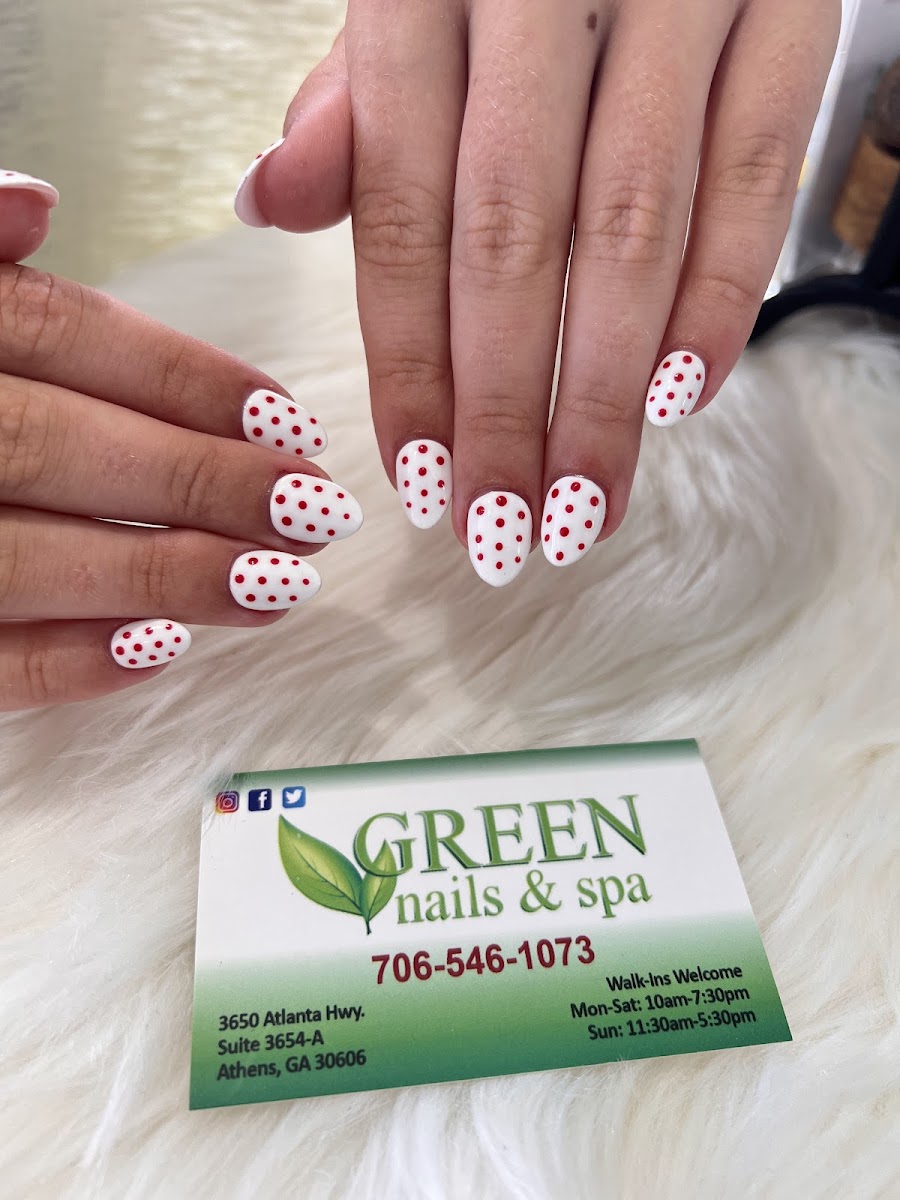 Green Nails & Spa( 10% OFF NEW CLIENTS) in Eastside Athens, Athens, GA